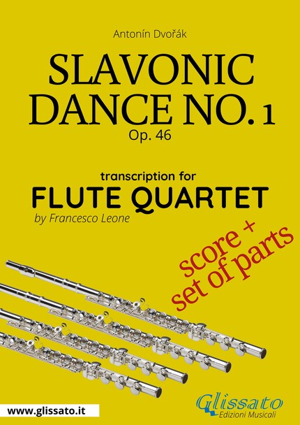 Slavonic Dance no.1 - Flute Quartet score & parts bookCoverFor
