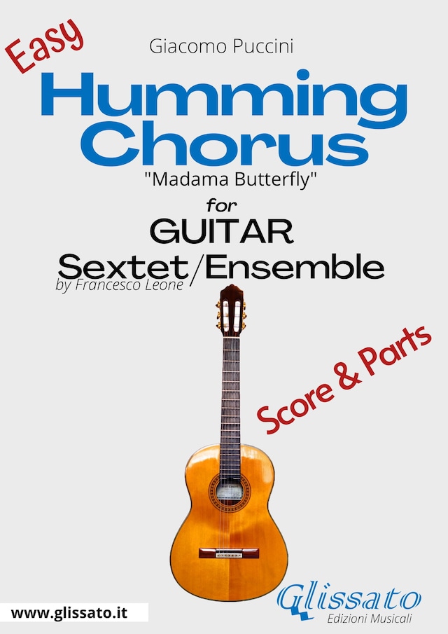 Kirjankansi teokselle Humming Chorus -  Guitar sextet/ensemble score & parts