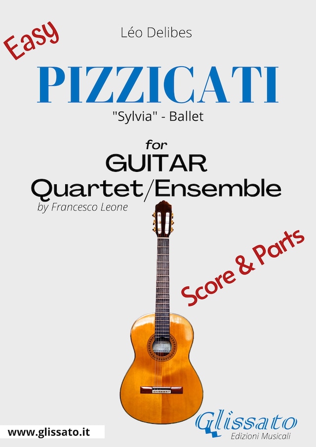 Couverture de livre pour Pizzicati - Easy Guitar Quartet score & parts