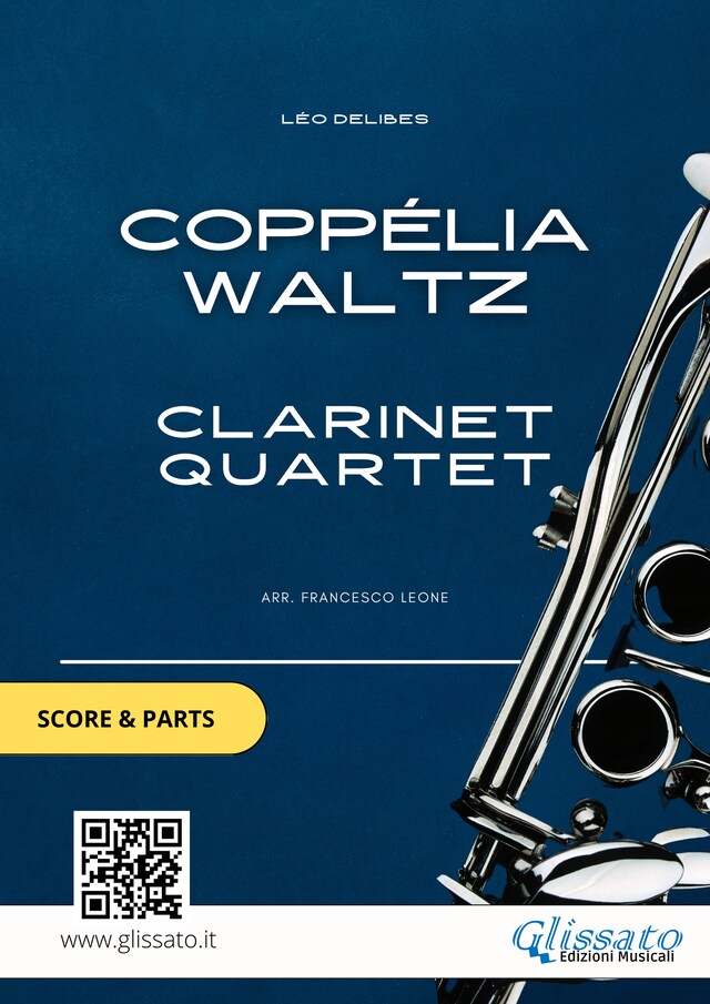 Kirjankansi teokselle Clarinet Quartet "Coppélia Waltz" score & parts