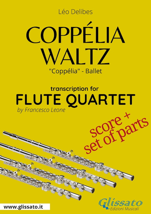Couverture de livre pour Coppélia Waltz - Flute Quartet score & parts