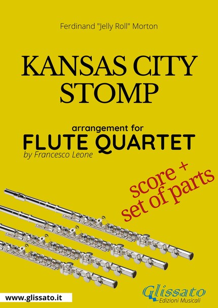 Kansas City Stomp - Flute Quartet score & parts bookCoverFor