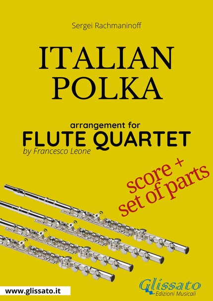 Italian Polka - Flute Quartet score & parts bookCoverFor