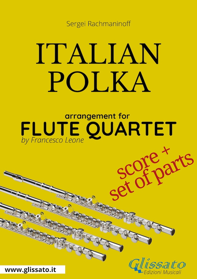 Book cover for Italian Polka - Flute Quartet score & parts