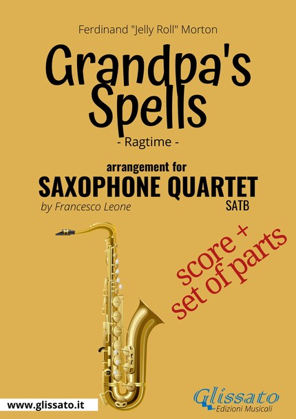 Grandpa's Spells - Saxophone Quartet score & parts bookCoverFor