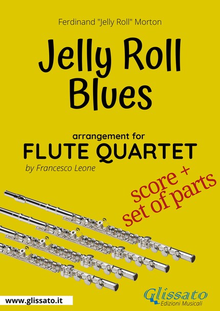 Jelly Roll Blues - Flute Quartet score & parts bookCoverFor