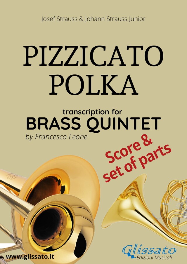 Bokomslag för Pizzicato Polka - Brass Quintet score & parts