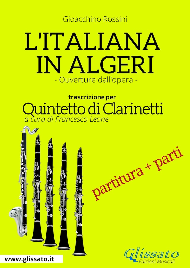 Book cover for L'Italiana in Algeri - Quintetto di Clarinetti  partitura e parti