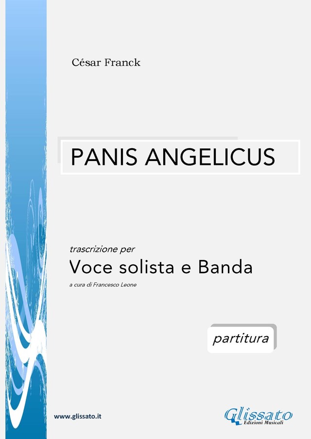 Kirjankansi teokselle Panis Angelicus - Voce solista e Orchestra di fiati (partitura)