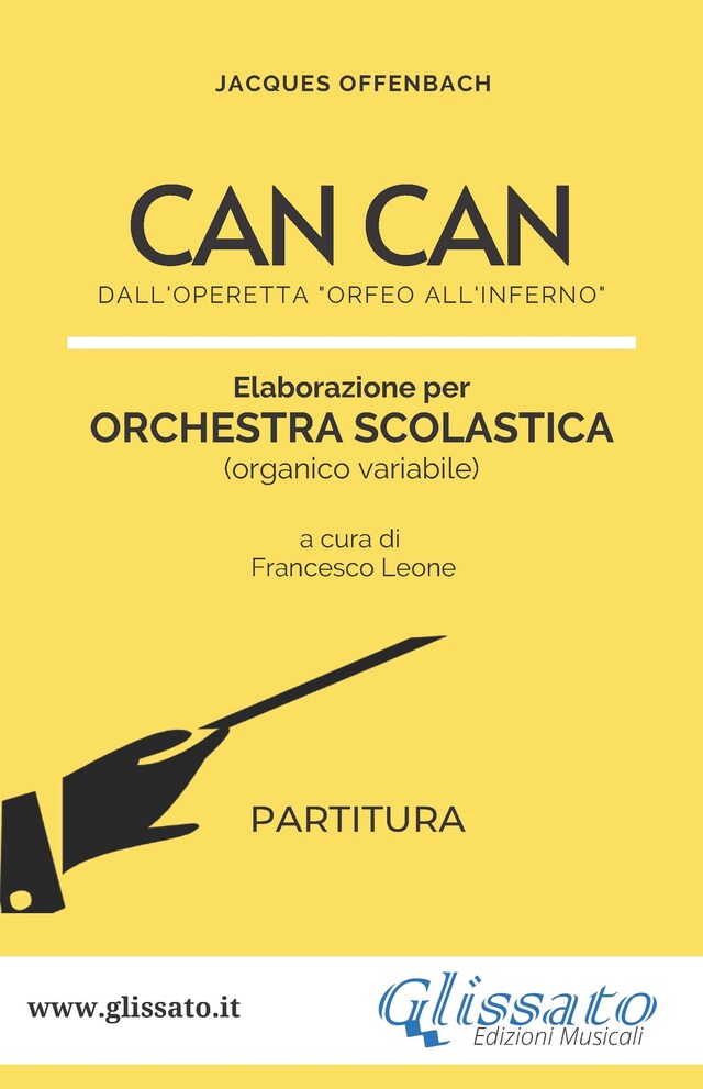 Boekomslag van Spartiti per Orchestra Scolastica "Can Can" (partitura)