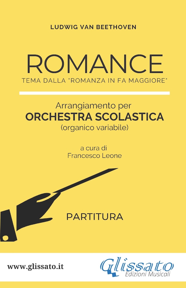 Book cover for Romance - Orchestra scolastica (partitura)