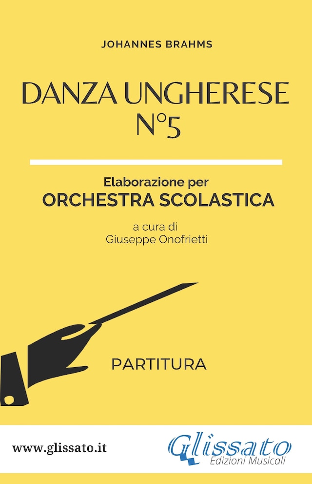 Bokomslag för Danza ungherese n°5 - Orchestra scolastica smim/liceo (partitura)