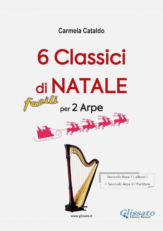 Book cover for 6 Classici di Natale - facili per 2 Arpe