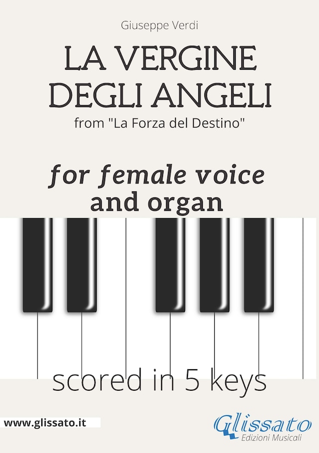 Book cover for La Vergine degli Angeli - female voice & organ (in 5 keys)