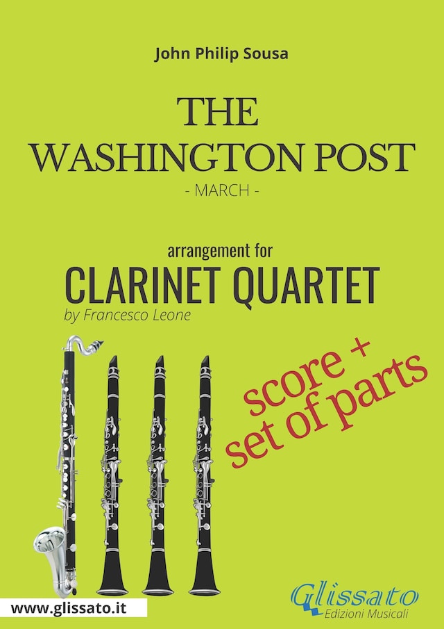 Okładka książki dla The Washington Post - Clarinet Quartet score & parts