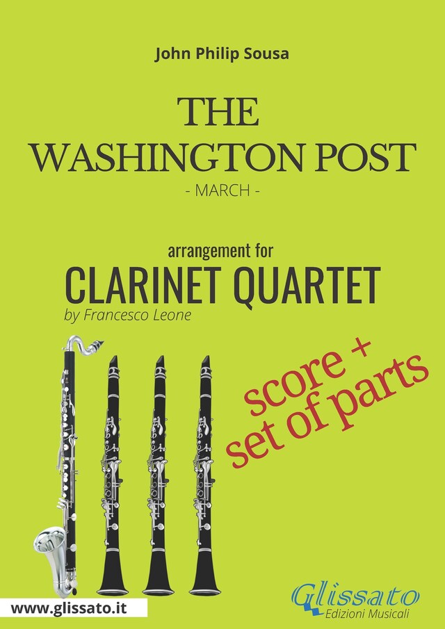 Book cover for The Washington Post - Clarinet Quartet score & parts