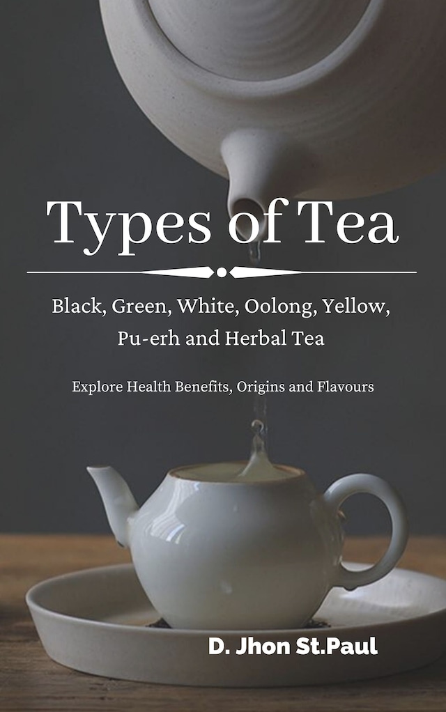 Okładka książki dla Types of Tea:Black, Green, Oolong, White,Yellow, Pu-erh and Herbal Tea.docx