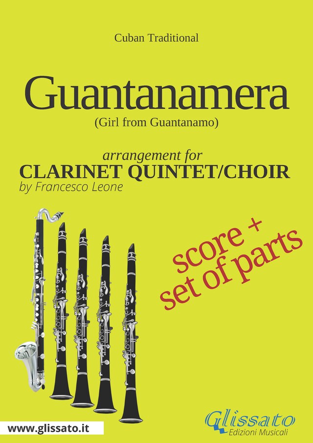 Bokomslag för Guantanamera - Clarinet Quintet/Choir score & parts