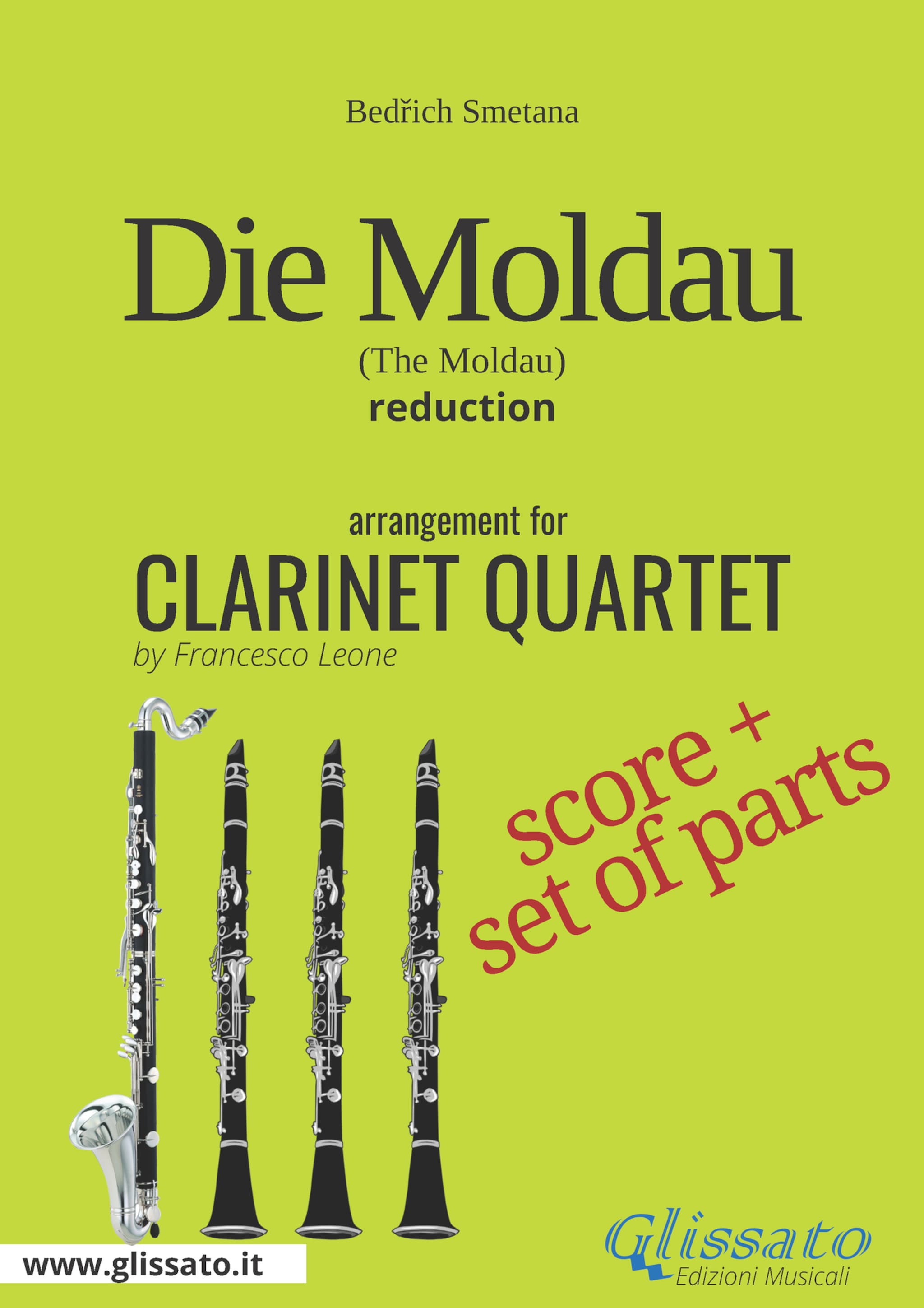Die Moldau –  Clarinet Quartet score & parts ilmaiseksi