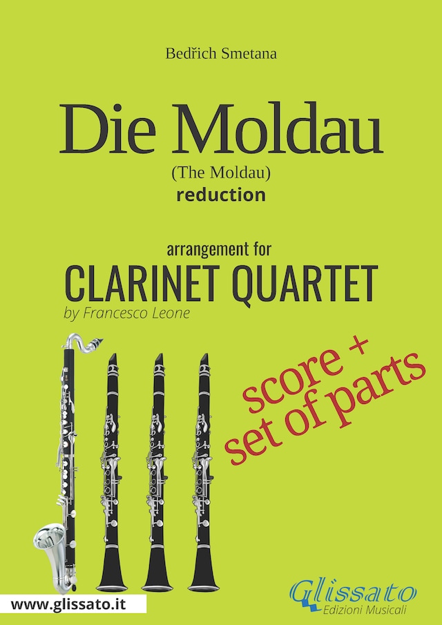 Book cover for Die Moldau -  Clarinet Quartet score & parts