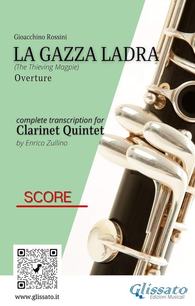 Book cover for Clarinet Quintet Score "La gazza ladra" overture