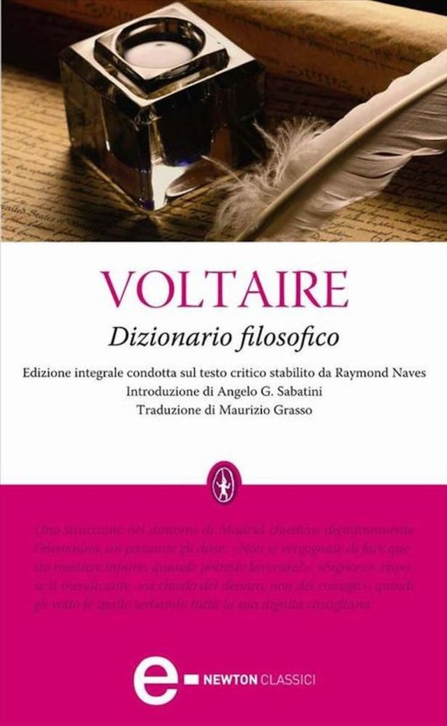 Book cover for Dizionario filosofico