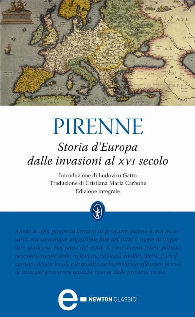 Kirjankansi teokselle Storia d'Europa dalle invasioni al XVI secolo