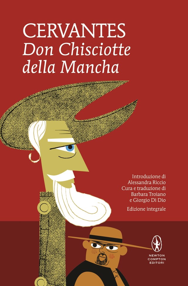 Kirjankansi teokselle Don Chisciotte della Mancha