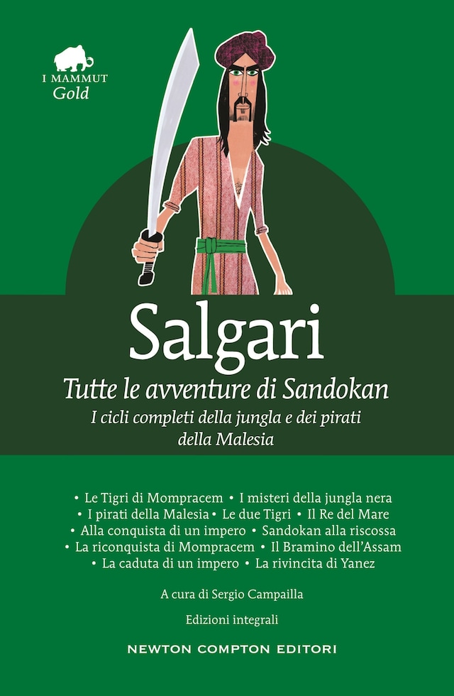 Buchcover für Tutte le avventure di Sandokan
