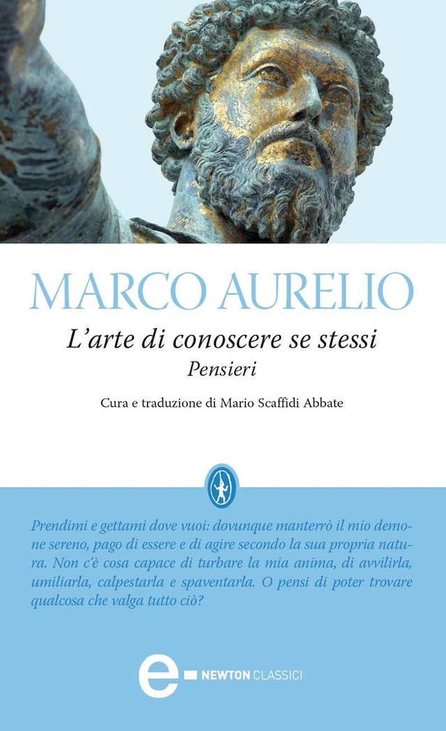 Book cover for L'arte di conoscere se stessi. Pensieri