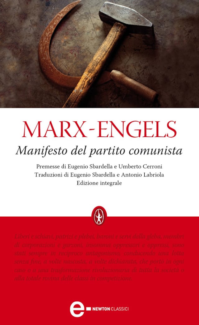 Book cover for Manifesto del partito comunista
