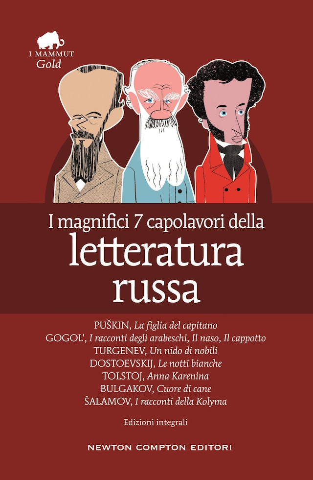 Book cover for I magnifici 7 capolavori della letteratura russa