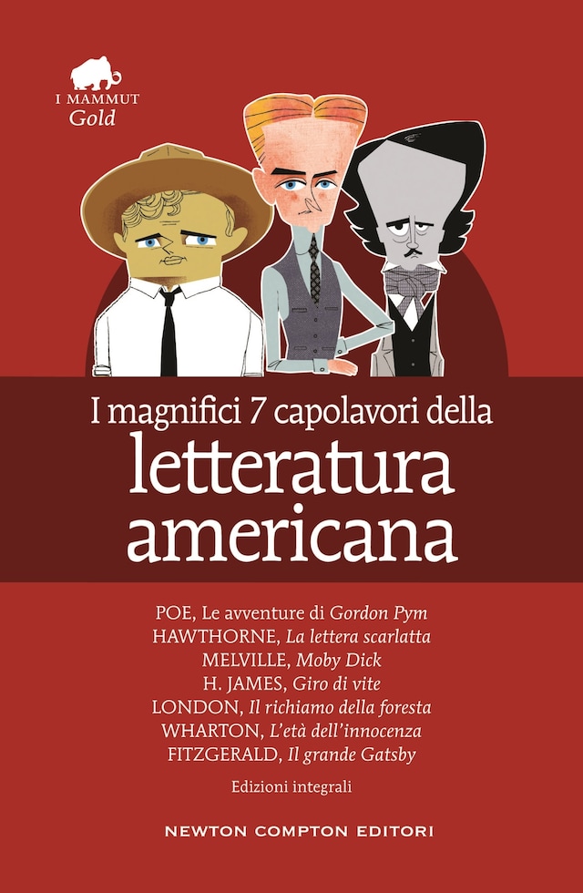 Book cover for I magnifici 7 capolavori della letteratura americana