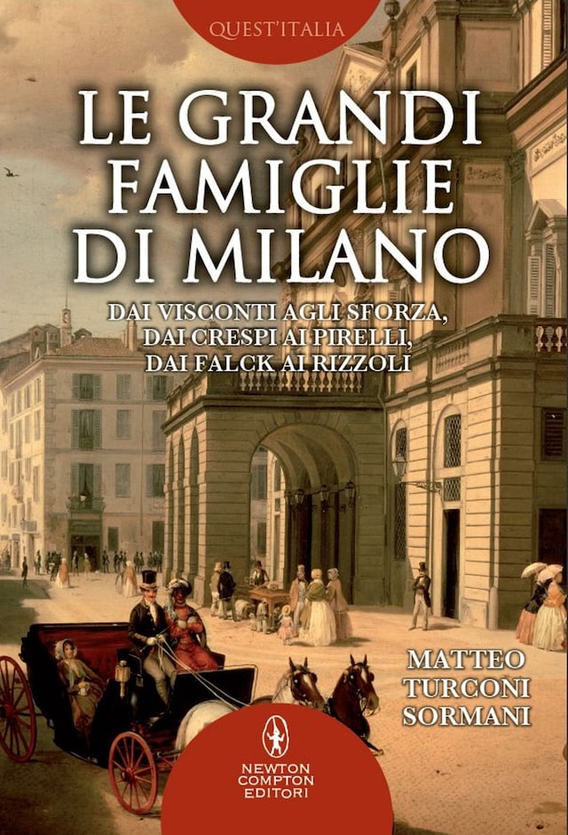 Couverture de livre pour Le grandi famiglie di Milano