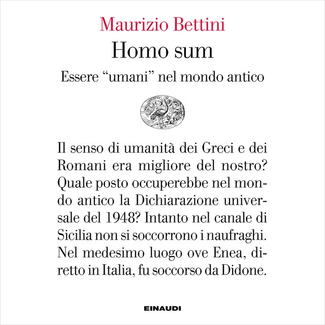 Copertina del libro per Homo sum