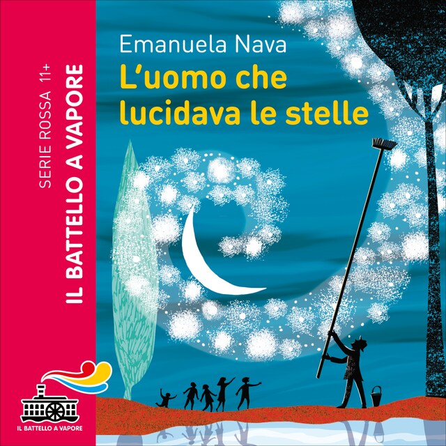 Couverture de livre pour L'uomo che lucidava le stelle (Ed. Alta Leggibilità)