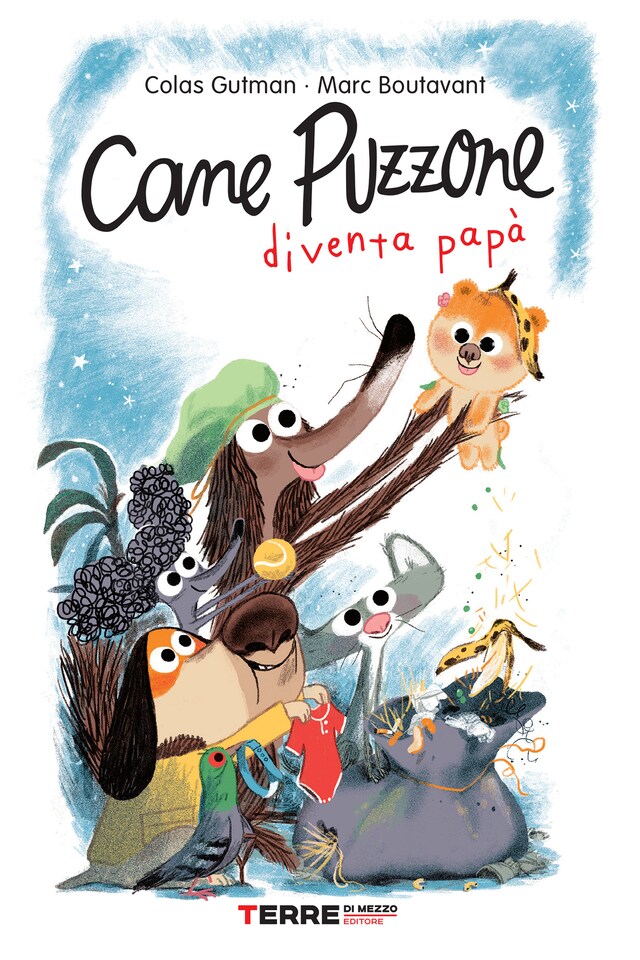 Copertina del libro per Cane Puzzone diventa papà