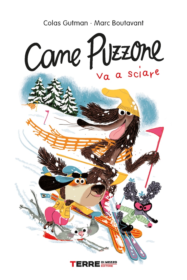 Copertina del libro per Cane Puzzone va a sciare