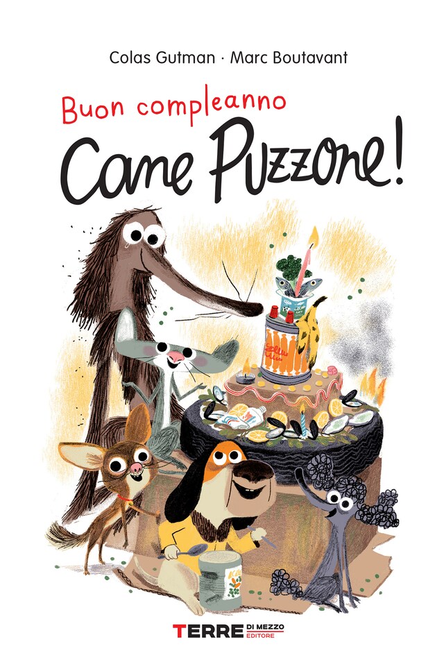 Book cover for Buon compleanno Cane Puzzone!