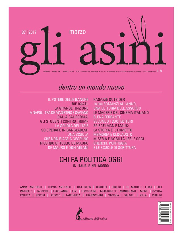 Book cover for Gli asini n. 37 marzo 2017