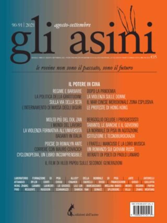 Book cover for Gli asini n.90-91 agosto-settembre 2021