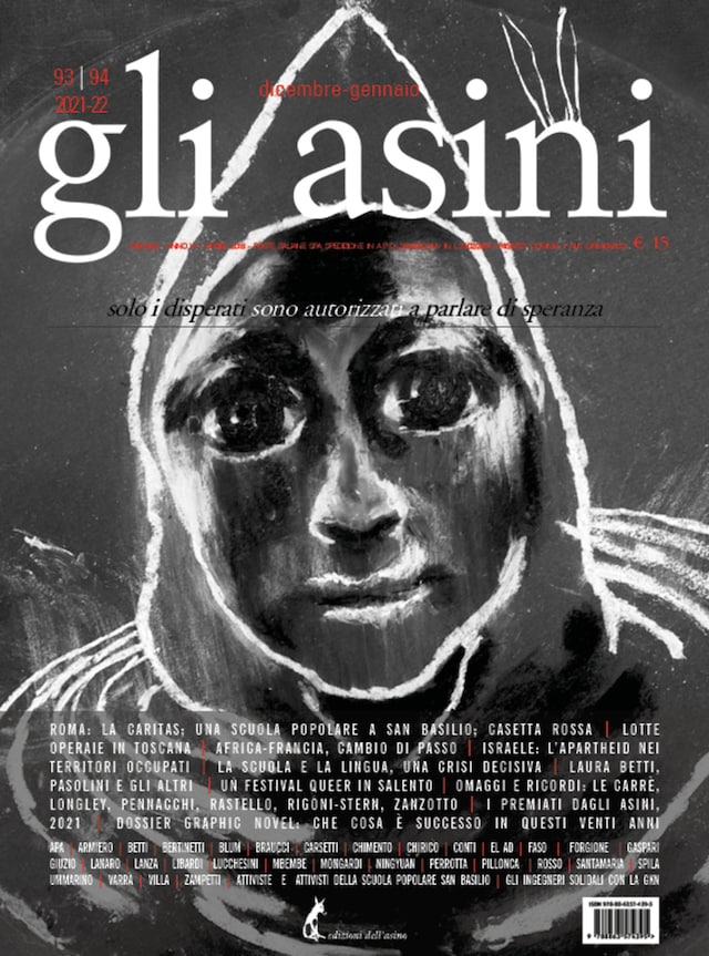 Book cover for Gli asini n.94-95 dicembre 2021 - gennaio 2022