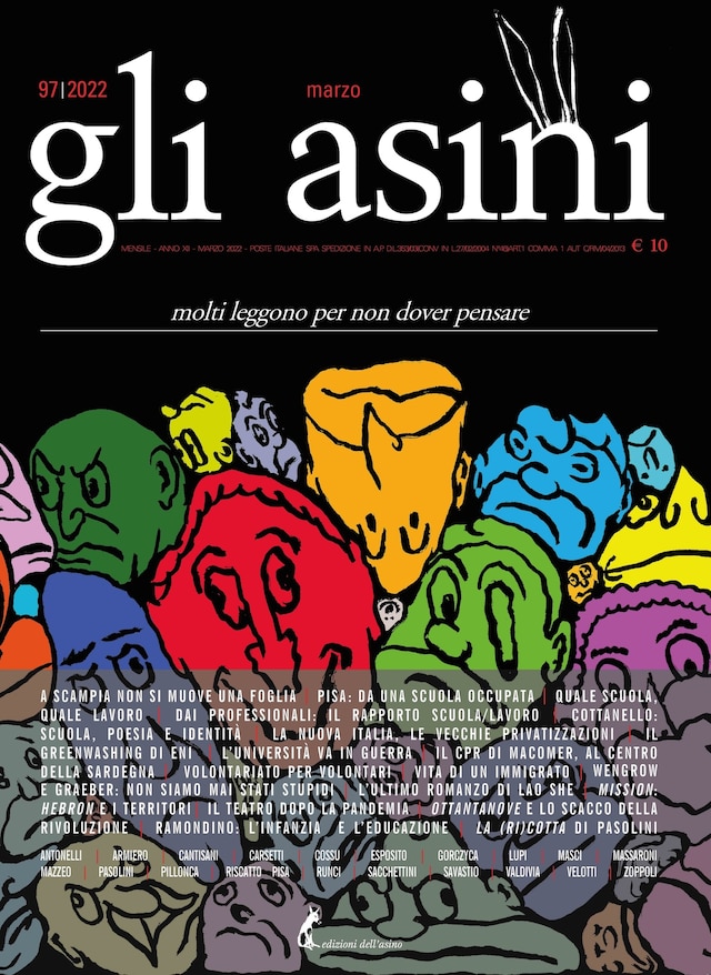 Book cover for Gli asini n.97 marzo 2022