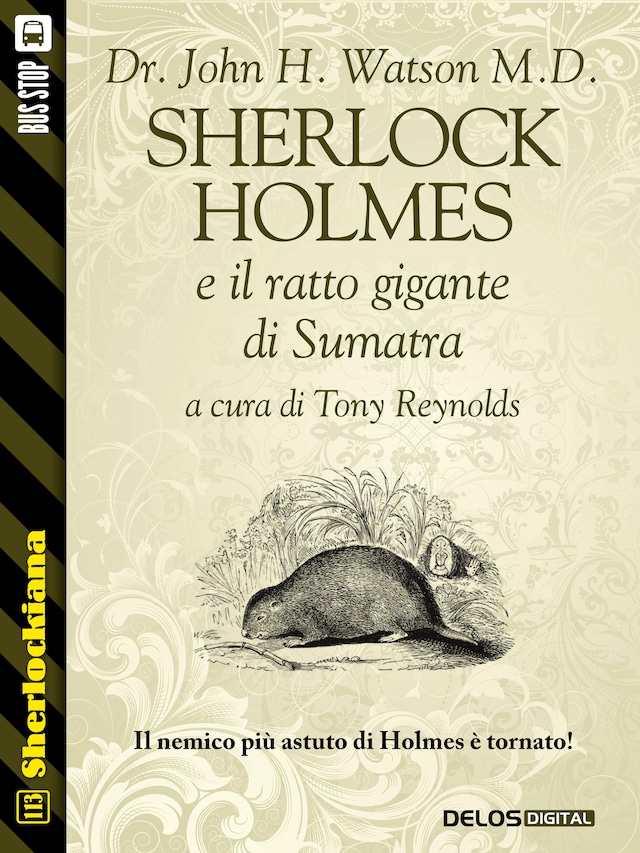 Kirjankansi teokselle Sherlock Holmes e il ratto gigante di Sumatra