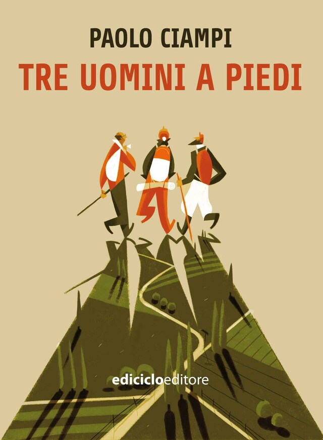 Buchcover für Tre uomini a piedi