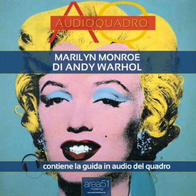 Portada de libro para Marilyn Monroe di Andy Warhol. Audioquadro