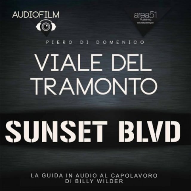 Buchcover für Audiofilm. Viale del tramonto