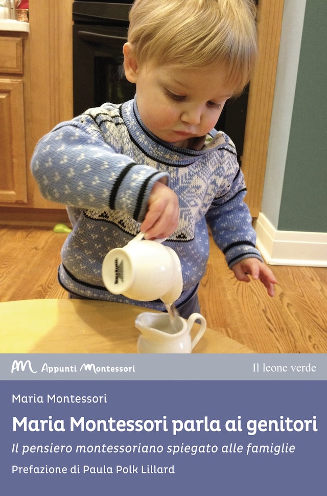 Copertina del libro per Maria Montessori parla ai genitori