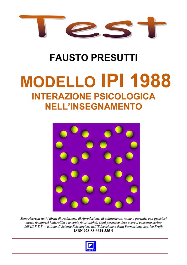 Book cover for Modello IPI 1988. Interazione psicologica nell'Insegnamento