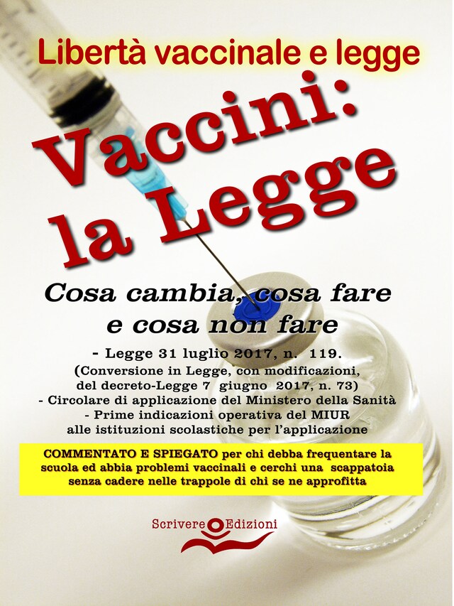 Copertina del libro per Vaccini: la Legge